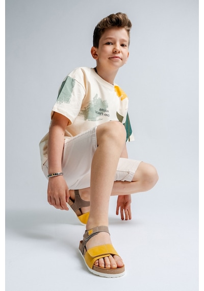 Mnpc Unisex Çocuk Gri-sarı Hakiki Deri Mantar Tabanlı Günlük Çocuk Sandalet 25y4s10047434 Gri-sarı Mnpc Unisex Çocuk Gri-sarı Hakiki Deri Mantar Tabanlı Günlük Çocuk Sandalet 25y4s10047434 Gri-sarı