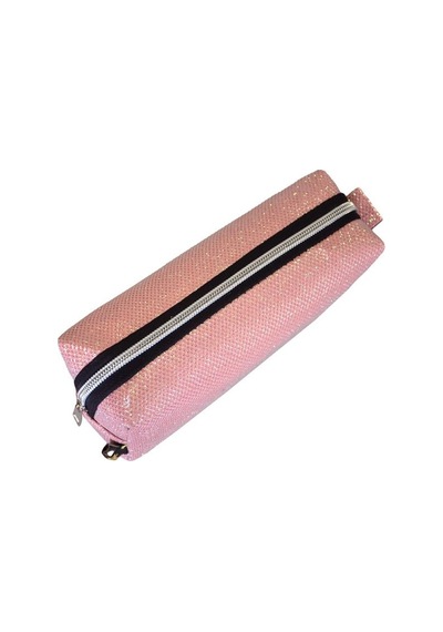 Yuga Kalem Çantası Simli Açık Pembe