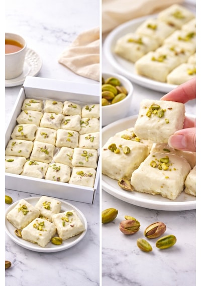 Çikolata Kaplı Beyaz Bohça Lokum 500gr