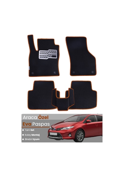 Toyota Auris 2006-2012 Uyumlu Eva Paspas Tam Set Oto Paspas,araca Özel,kolay Montaj 288