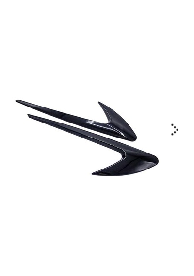 Universal Çamurluk Hava Deliği (Race) Vent Piano Siyah ABS