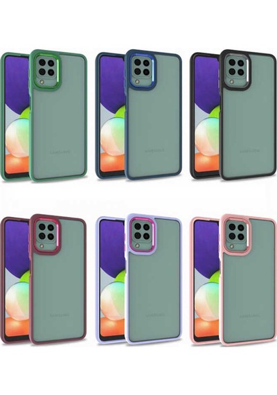 Samsung Galaxy Uyumlu A12 Kılıf Zore Flora Kapak