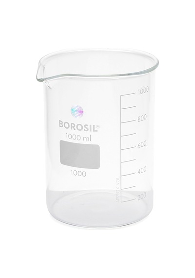 Cam Beher %100 Borosilikat 3.3 Borosil Yüksek Kaliteli 1000 ML