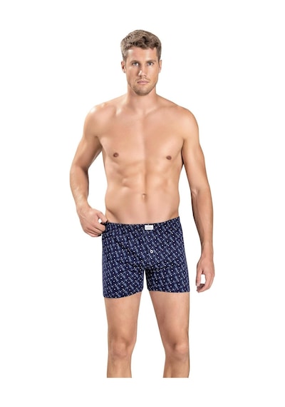 Jiber Erkek Baskılı Karışık Renk Boxer 130 - 12 Adet Çok Renkli