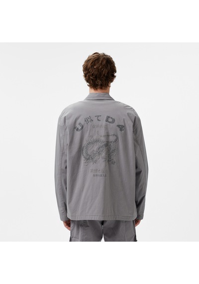United4 Unıted4 Oversize Erkek Gri Ceket Anjo Gri