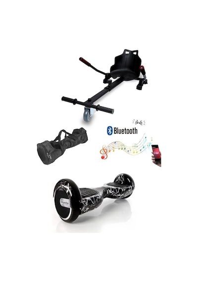 Citymate Elektrikli Kaykay Hoverboard Akıllı Denge 6.5 Inch + Hoverkart + Çanta Extrem Paket D02