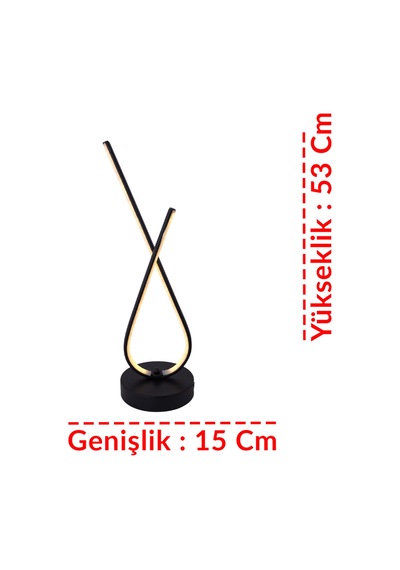 X Model Led Masa Lambası Modern, Şık Ve Enerji Tasarruflu Çalışma & Toplantı Masası Aydınlatması Siyah
