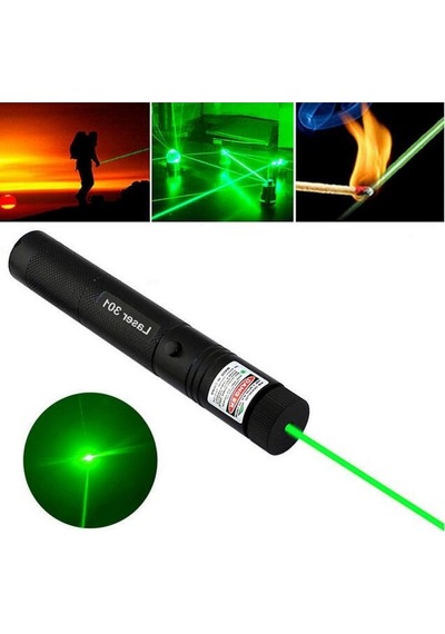 YEŞİL LAZER BÜYÜK ÇOCUK KİLİTLİ ŞARJLI ÇİZGİLİ LAZER Yeşil