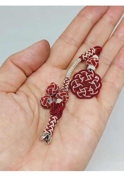 Bakır El İşi Kazaz Püskül & 2 Habbeli Takım 55726 Çok Renkli