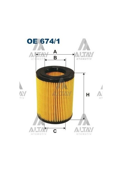 Esse Otomotiv  Accent 02-05 Getz 02-05 İ-10 Dizel 1.5 Crdi 3 Cyl. Yağ Filtresi - FLT-OE674/1 - 26320-27100 FLTOE6741