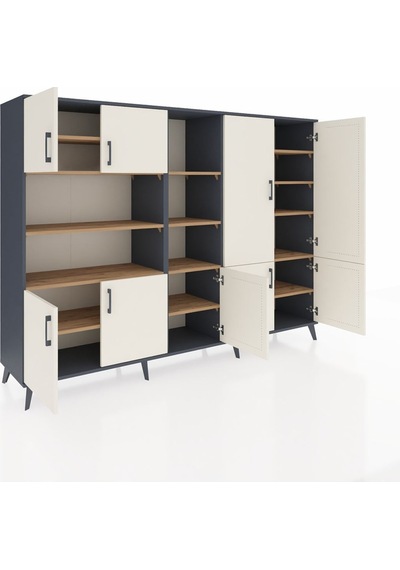 Hyperion Dolap 14 Raflı 9 Kapaklı 220x44x163 Antrasit-aytaşı/çam Aytası/atlas Çam - Antrasıt Hyperion Dolap 14 Raflı 9 Kapaklı 220x44x163 Antrasit-aytaşı/çam Aytası/atlas Çam - Antrasıt
