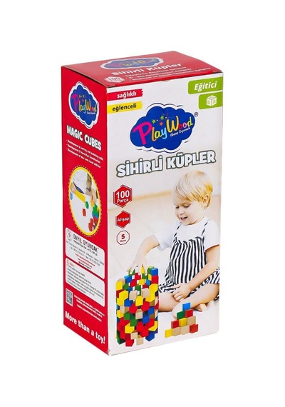 Ony-359 Ahşap Sihirli Küpler 100 Parça -onyıl Oyuncak Belirtilmemiş