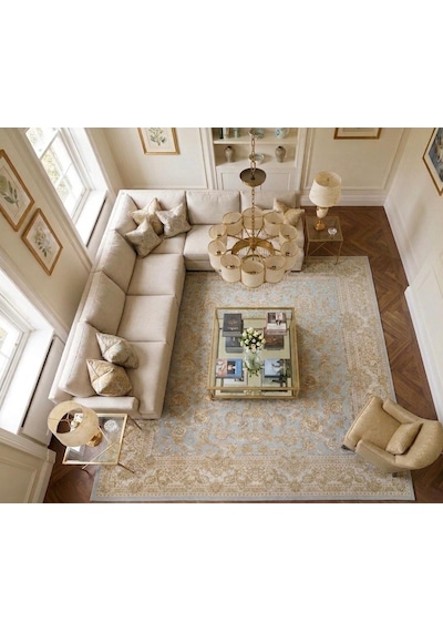 Armis Halı Semerkant 496c 200 X 290 Salon Halısı Gri - Krem - Mavi