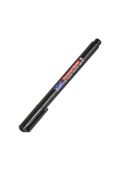 Kraf Permanent Marker Cd/dvd Kalemi 290s, Siyah, İnce Uç, Cam, Plastik Ve Metal Yüzeylerde Kullanım, 12'li Paket