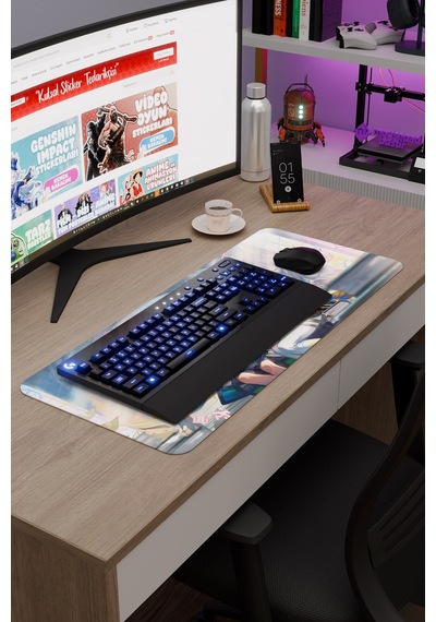 Faruzan Genshin Impact Anime Gacha V5 - 70x30 Xl Gaming Mouse Pad Fare Altlığı