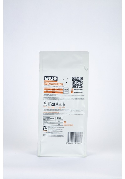 Mujo Coffee Indonesia Sumatra Mandheling Çekirdek Kahve 250 G
