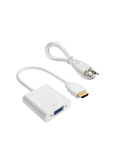 Hdmi To Vga Ses Çıkışlı Kablo Çevirici Dönüştürücü  Adaptör