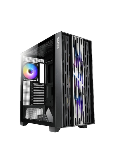 Vento Vg4252l 850w Tempered Glass Mesh Usb 3.0 Usb-c Argb E-atx Siyah Kasa