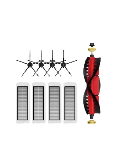Roborock S5 Max (Siyah) Uyumlu Yedek Mopsuz Fırça Filtre-9 Parça