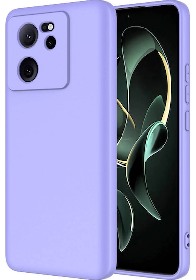 Forzacase Xiaomi Mi 13t Pro İle Uyumlu Liquid Serisi İçi Kadife Lansman Silikon Kılıf Lila