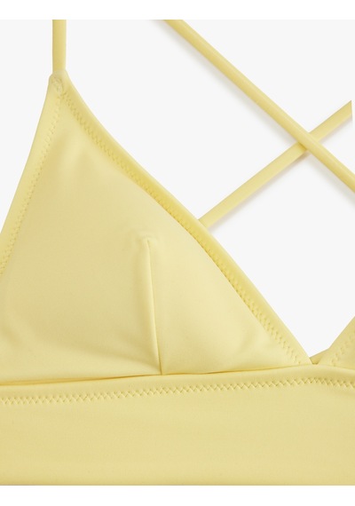 Koton Çapraz Askılı Bralet Bikini Üstü Sarı 6sak10015mm Sarı
