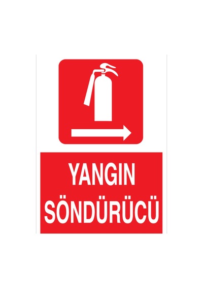 Yangın Söndürücü Uyarı Tabelası - 35x50 Foreks - Y54