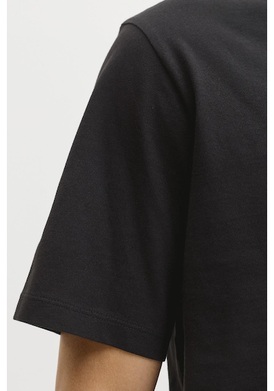Jack & Jones Jcofusıon Dots Print Erkek Tişört Bisiklet Yaka Kısa Kollu Siyah