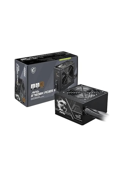 Msı Mag A750bn Pcıe5 Iı 750w 80+ Bronze Atx 3.1 Pcıe 5.1 Power Supply