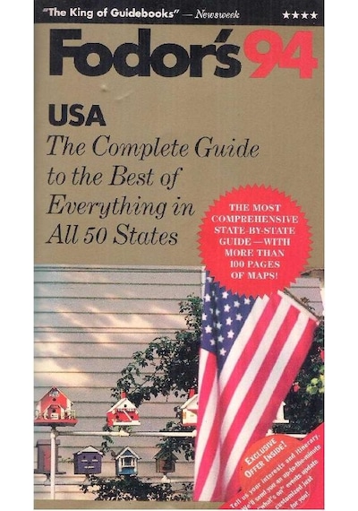 Usa '94: The Complete Guide To The Best Of Everything İn All 50 States Gold Guides 2.el