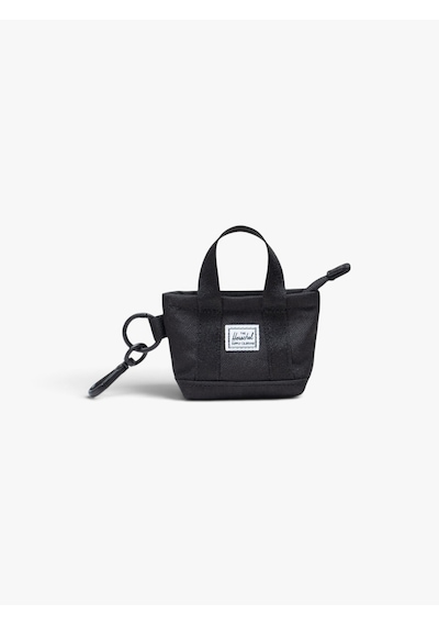 Herschel Heritage Tote Mini Çanta, Anahtarlık Charm Uniseks Siyah Çanta - 80014