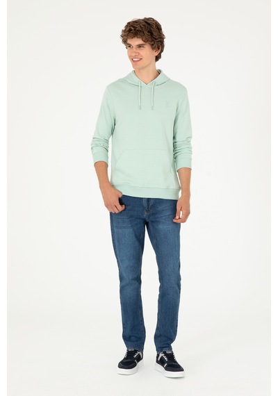 U.s. Polo Assn. Erkek Su Yeşili Sweatshirt 50295167-vr048 Su Yeşili