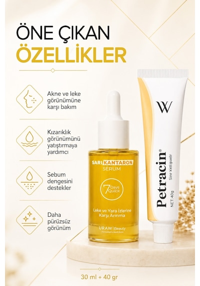 Uraw Akne Ve Leke Görünümüne Karşı Cilt Onarıcı Set