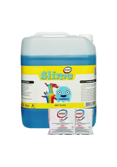 Akbel Zıp Zıp Şaka Hamuru Mavi 5kg+200 Gr Boraks