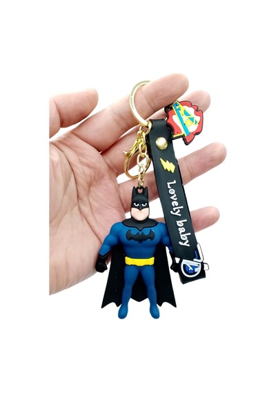 Batman 3d Silikon Anahtarlık Gold Metal