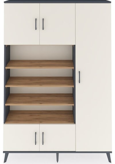 Arges Dolap 11 Raflı 5 Kapaklı 132x30x195 Antrasit-aytaşı/çam Antrasit Arges Dolap 11 Raflı 5 Kapaklı 132x30x195 Antrasit-aytaşı/çam Antrasit