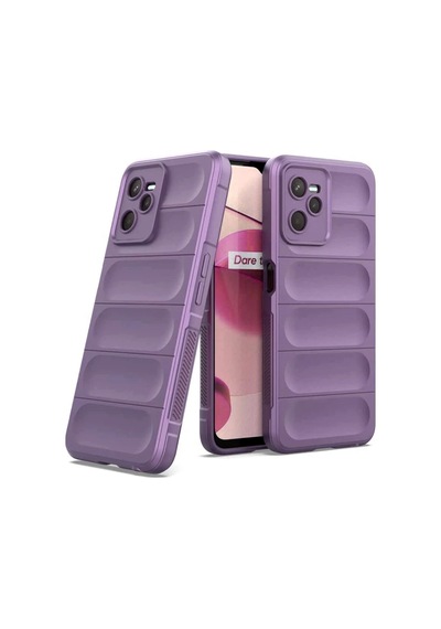 Gld-spt- Newface Realme C35 Kılıf Optimum Silikon - Mor
