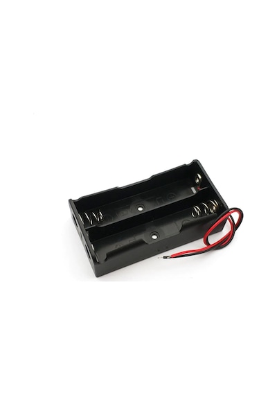 İkili 2 li 18650 Pil Yuvası Kablolu Tutucu 7.4V Pil Şarj Kutusu
