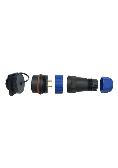 Sd16 Su Geçirmez 2 Pin 16 Mm Dörtgen Konnektör Fiş-soket / Erkek-dişi
