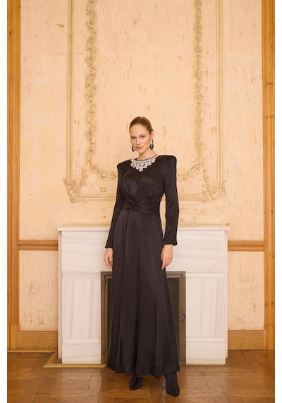 Senna Lucıano Dress Siyah Siyah