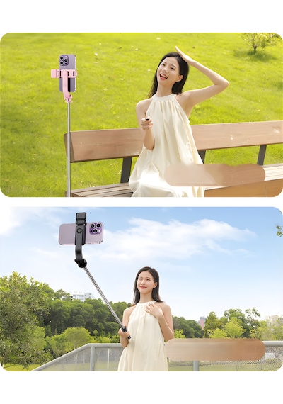 Işıklı Telefon Tripod Bluetooth Kumandalı Video Çekim Selfie Tripod Standı Telefon Tutucu