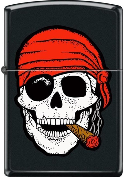 Zippo Çakmak 218-102064 Skull With Cigar