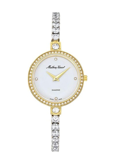 Mathey Tissot D986spyı Swiss Made Çelik Kordon 5 Atm Suya Dayanıklı Safir Camlı Altın Renk Kadın Kol Saati Altın