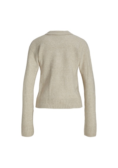 Jack & Jones Kadin Uzun Kollu Polo Triko - Catalina - 12280282 Fog