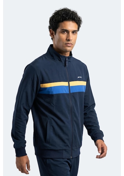 Slazenger Rencor Erkek Dik Yaka Fermuarlı Lacivert Sweatshırt