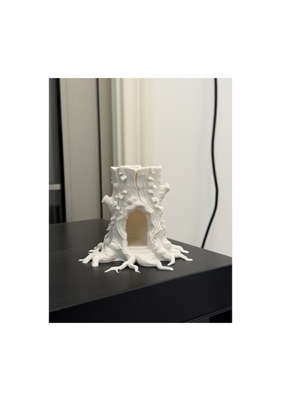 Terraryum Ve Akvaryum İçin Sarmaşıklı Ağaç Kütüğü Mağara / Saklanma Alanı 18cm