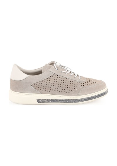 Libero Lz5903 Lazer Kesim Delikli Süet Hafif Eva Taban Kadın Sneaker Kemik