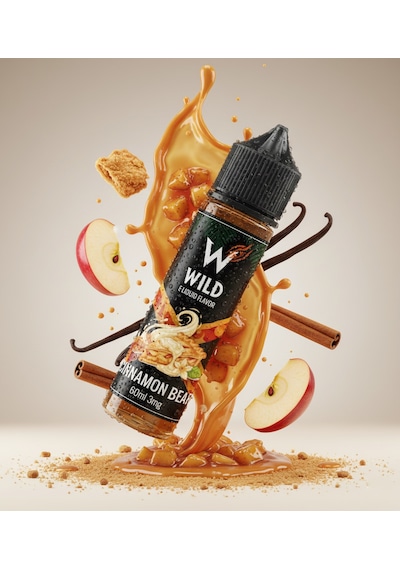 Cinnamon Bear - Premium Aroma 30ml - Elmalı Turta, Tarçın, Krema - Likit Tatlandırıcı