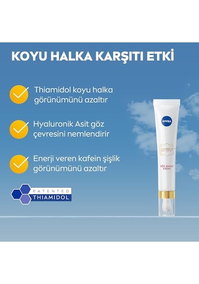 Nıvea Luminous630 Koyu Halka Karşıtı Göz Bakım Kremi 15 Ml, Nemlendirici,kafein,thiamidol,hyaluronik Asit