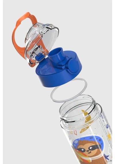 Renga Saga Space Desenli 500 Ml Tritan Çocuk Matara 912014 Mavi-turuncu Mavi - Turuncu