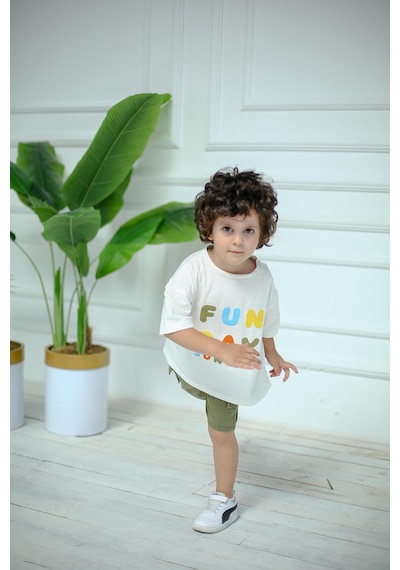 Miababy Kargo Cepli İkili Takım Haki